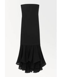 COS - The Fishtail Bandeau Maxi Dress - Lyst