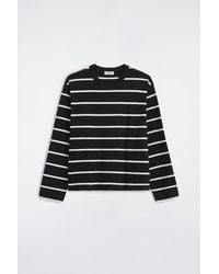 COS - Relaxed Jersey Interlock Long-sleeved T-shirt - Lyst