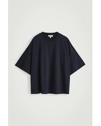 COS - Oversized Extra-Wide Cotton T-Shirt - Lyst