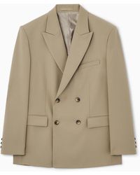 COS - Double-breasted Wool Blazer - Relaxed - Lyst
