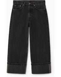 COS - Facade Turn-up Jeans - Straight - Lyst