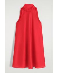 COS - Fluid Halterneck Mini Dress - Lyst
