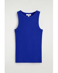 COS - Ribbed Cotton Tank Top - Lyst