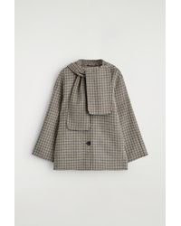 COS - Double-Faced Wool Scarf Short Jacket - Lyst