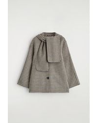COS - Double-Faced Wool Scarf Short Jacket - Lyst