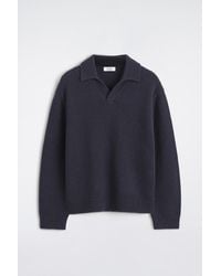 COS - Chunky Cashmere Polo Jumper - Lyst