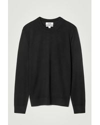 COS - Slim Merino Wool Crew-Neck Jumper - Lyst