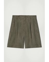 COS - Tailored Suede Shorts - Lyst