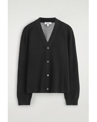 COS - Double-Faced Knitted Cardigan - Lyst