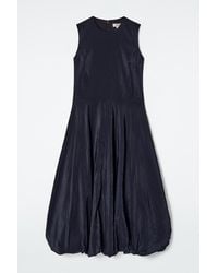 COS - Sleeveless Bubble-Hem Midi Dress - Lyst