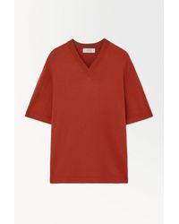 COS - The Knitted Silk T-shirt - Lyst