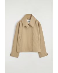 COS - Rounded Short Trench Jacket - Lyst