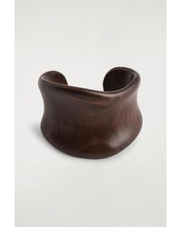 COS - Curved Wooden Cuff - Lyst