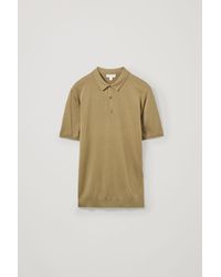 cos silk cotton polo shirt