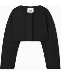 COS - Double-faced Cropped Hybrid Jacket - Lyst