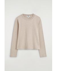 COS - Clean Cut Long-Sleeved T-Shirt - Lyst