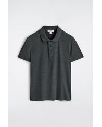 COS - Slim Ribbed Cotton Polo Shirt - Lyst