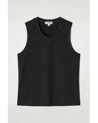 COS - Gathered Cotton Tank Top - Lyst