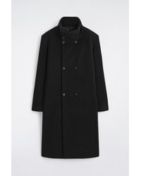 COS - Tailored Wool Funnel-Neck Coat - Lyst