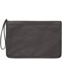 COS - Zipped Folio Pouch - Grained Leather - Lyst