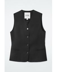 COS - Tailored Wool Waistcoat - Lyst