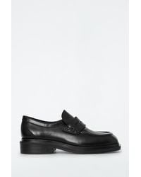 COS - Chunky Square-toe Leather Loafers - Lyst