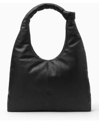 COS - Knotted Padded Shoulder Bag - Leather - Lyst
