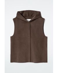 COS - Double-faced Hybrid Hooded Vest - Lyst