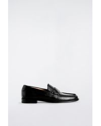 COS - Leather Penny Loafers - Lyst
