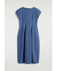 cos draped jersey dress COS Draped-Neck Jersey Dress
