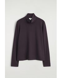 COS - Turtleneck Jersey Top - Lyst