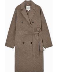 COS - Oversized Double-breasted Wool Coat - Lyst