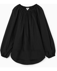 COS - Oversized Off-the-shoulder Blouse - Lyst
