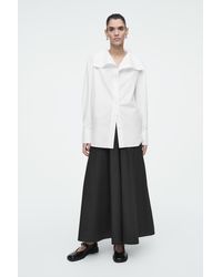 COS - A-Linien-Skort Aus Popeline - Lyst