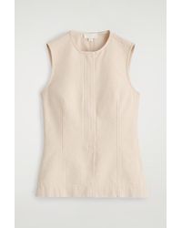 COS - Sleeveless Denim Top - Lyst
