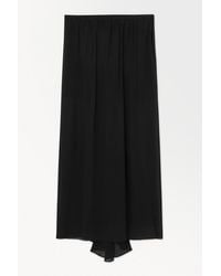 COS - The Crinkled Silk-chiffon Maxi Skirt - Lyst