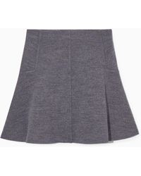 COS - Boiled-wool Mini Skirt - Lyst