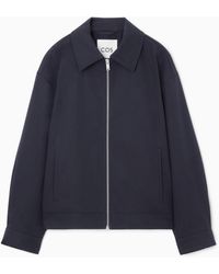 COS - Collared Cotton Jacket - Lyst