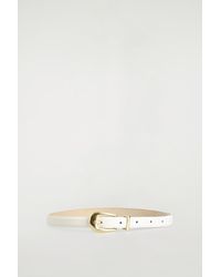 COS - Sculpted-Buckle Leather Belt - Lyst