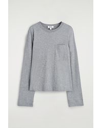 COS - Cotton Long-Sleeved T-Shirt - Lyst