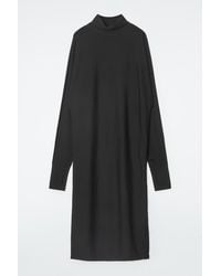 COS - The Funnel-neck Merino Wool Dress - Lyst