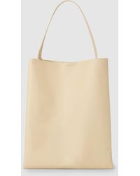 COS Leather Tote Bag - Natural