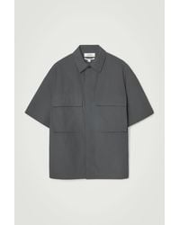 COS - Oversized Short-sleeved Utility Shirt - Lyst