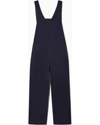 COS - Wrap-back Wide-leg Overalls - Lyst