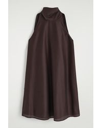 COS - Fluid Halterneck Mini Dress - Lyst