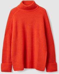 orange plus size turtleneck