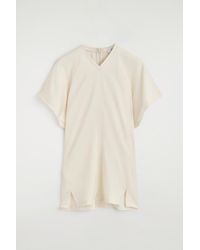 COS - Draped Crepe V-Neck Top - Lyst