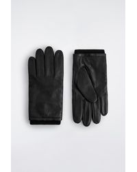 COS - Topstitched Cashmere-Lined Leather Gloves - Lyst