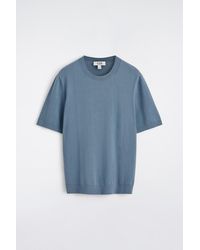 COS - Knitted Cotton T-Shirt - Lyst