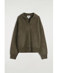 COS - Brushed-Cashmere Polo Sweater - Lyst